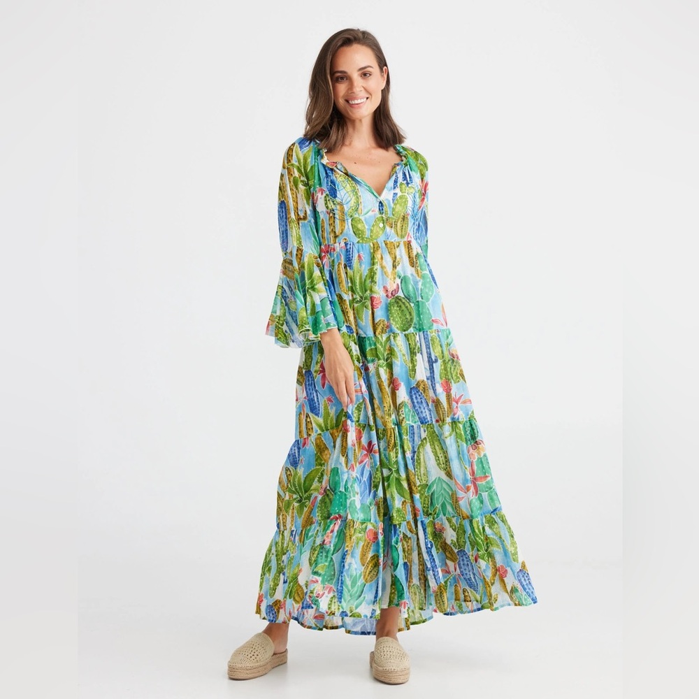 Luxury Jada Maxi SunDress Embellished with Beading, by Holiday, NWT